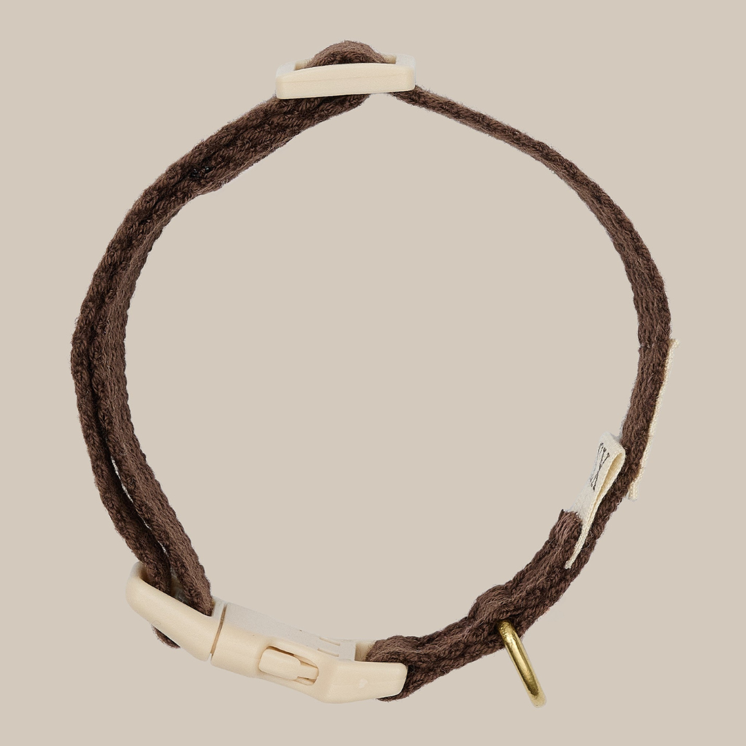 Mini hvalpehalsbånd / Mørkebrun