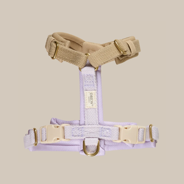 Lavender / Soft & adjustable dog harness (PRO)