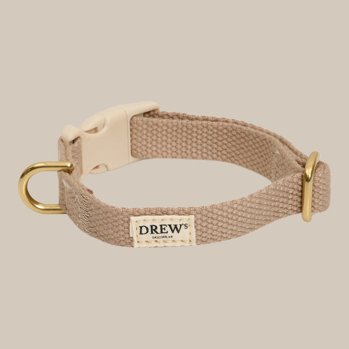 Beige / Lightweight and adjustable puppy collar