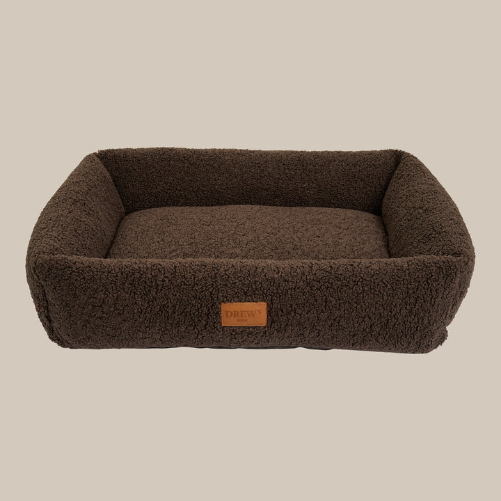 Nuna hundekurv - Teddyblød & vaskbar hundeseng af memoryfoam (brun)