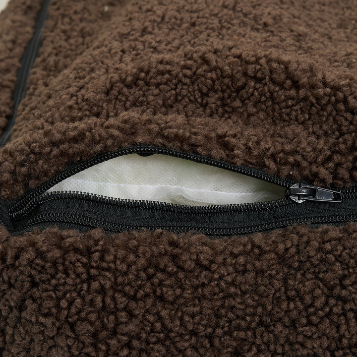 Nuna hundekurv - Teddyblød & vaskbar hundeseng af memoryfoam (brun)