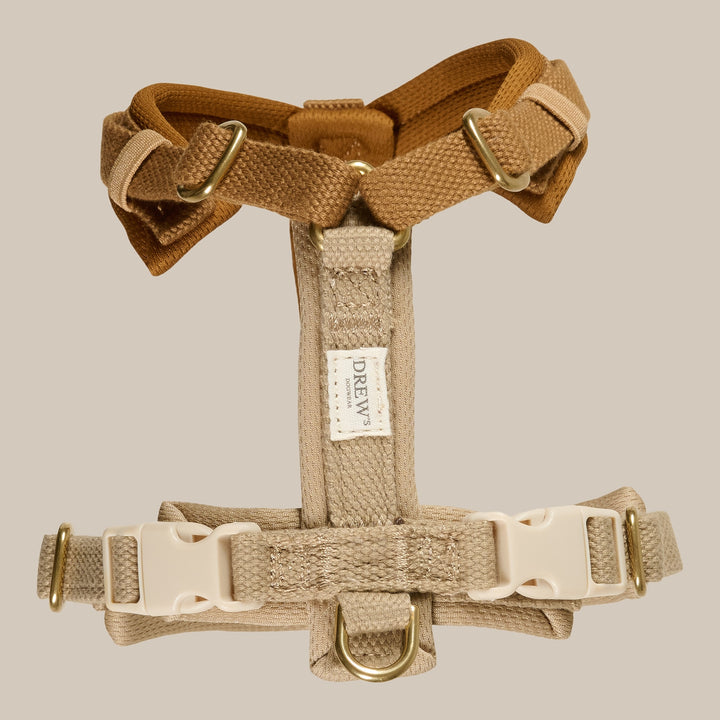 Cortado PRO / Verstellbares Hundegeschirr (braun/beige)