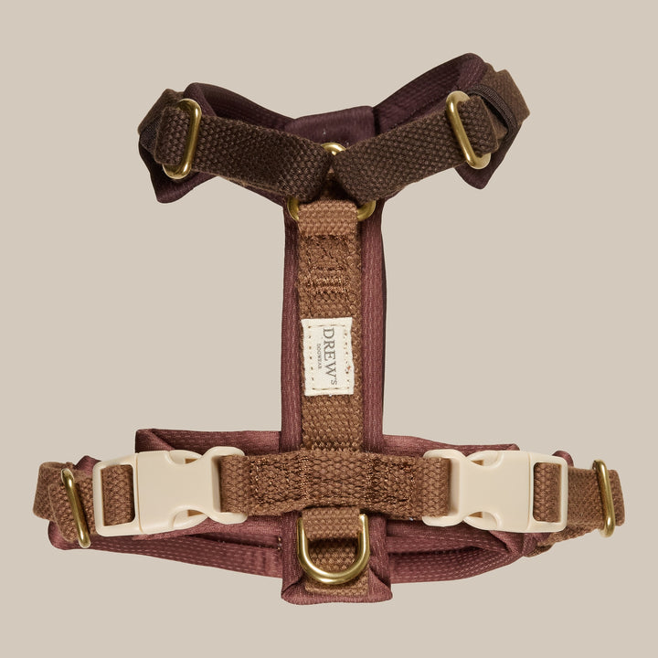 Chocolate PRO / Verstellbares Hundegeschirr (dunkelbraun)