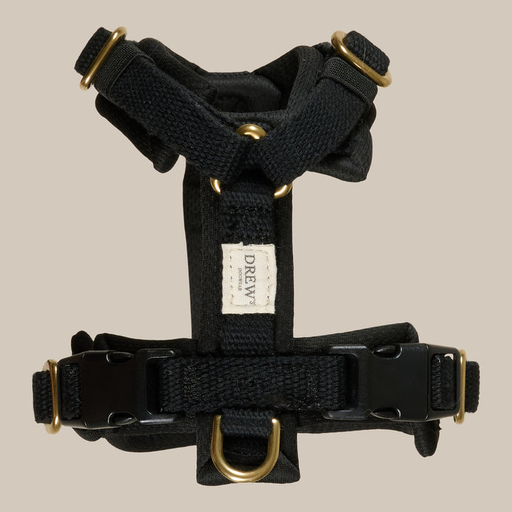Black PRO / Adjustable dog harness (Black)