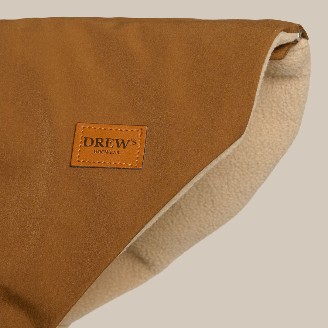 Zermatt // Step-in dog jacket in water-repellent material (brown)