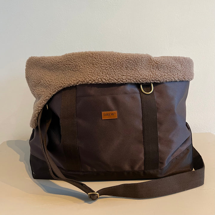 Cali // Sporty hundetaske med blødt inderfor i teddy fleece