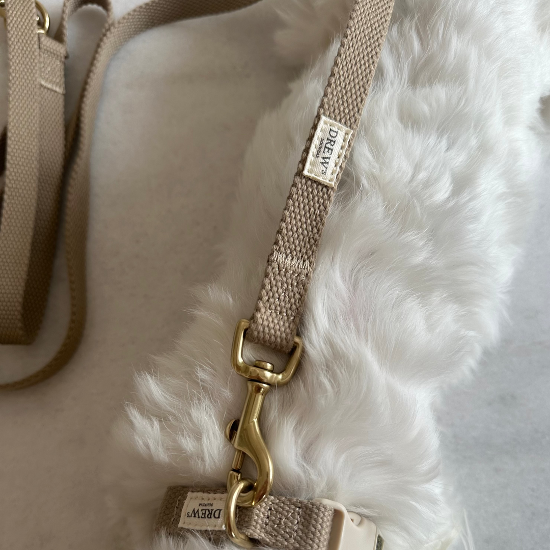 Beige / Justerbar hundesnor af bomuld (Beige)