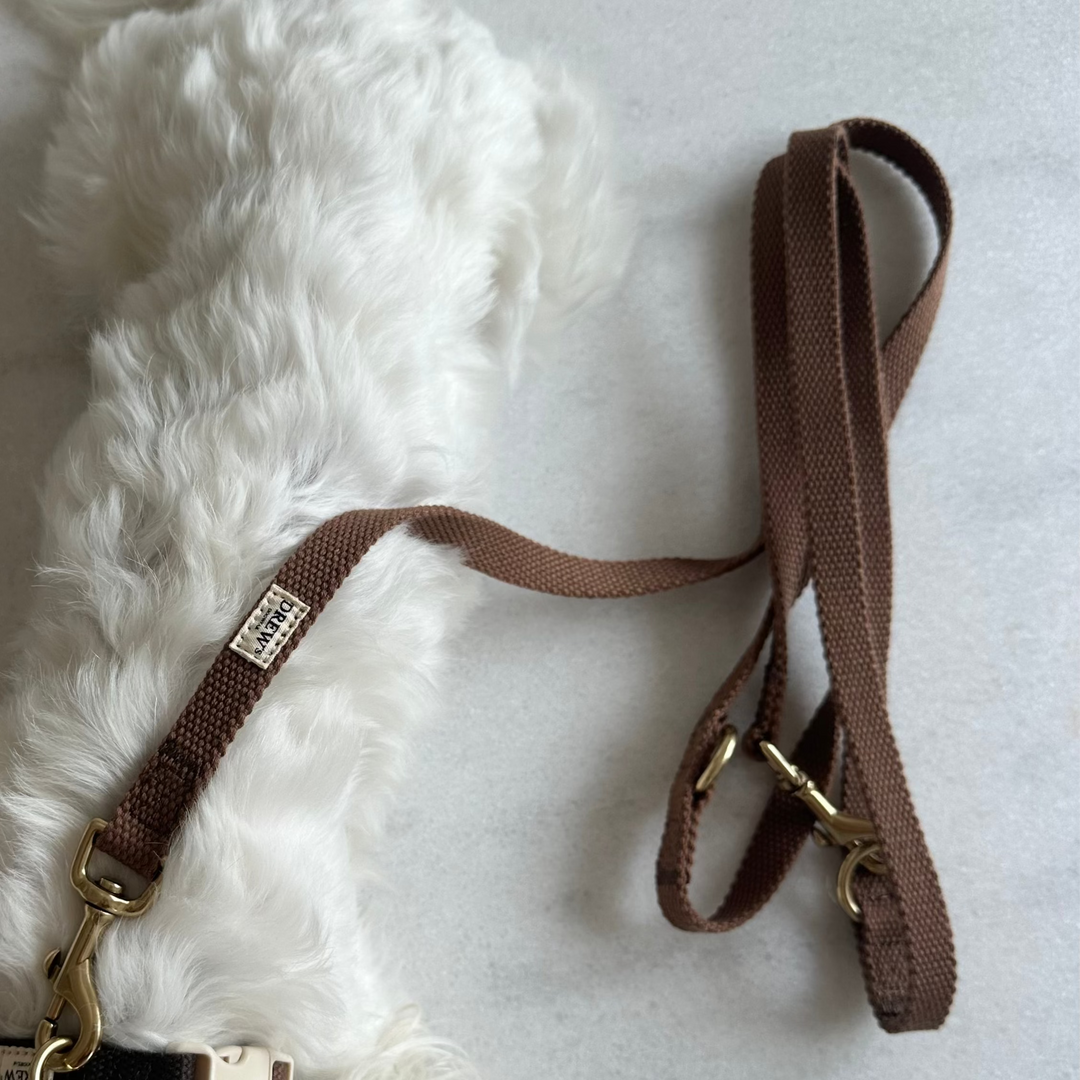 Brun / Justerbar hundesnor af bomuld (Brun)