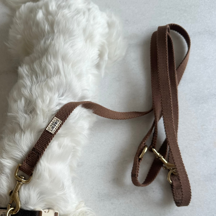 Brun / Justerbar hundesnor af bomuld (Brun)