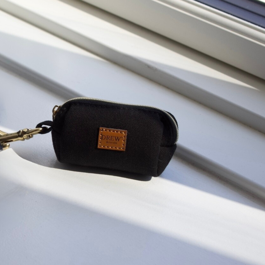 Sort hundeposetaske med logo