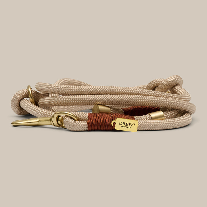 beige handsfree leash