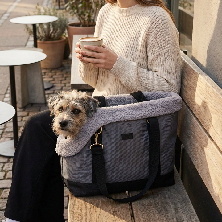 Otis / Hundetasche mit Teddyfutter